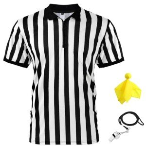 Men's Referee Shirt with Whistle and Flag