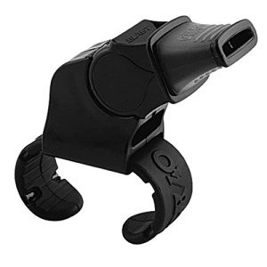 Fox 40 Sonik Blast Pealess Fingergrip Whistle - Black
