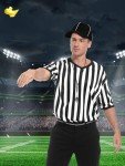 Referee Costume Set with Whistle and Flag