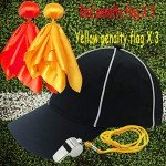Flag Football Referee Hat and Challenge Flag Set