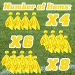 8 Yellow Penalty Flags for Flag Football Games