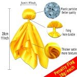 8 Yellow Penalty Flags for Flag Football Games
