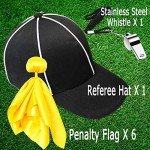 Ahuimeius Flag Football Referee Set with Hat & Whistle