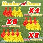 8 Pcs Flag Football Penalty and Challenge Flags