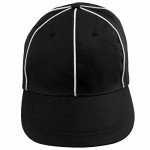Adjustable Black and White Referee Hat for Football