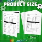 50-Pack Football Referee Cards for Game Officials