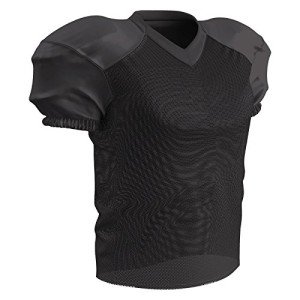 Champro Men's Standard Time Out Adult Football Practice Jersey for Training, Scrimmage Games, Black, X-Large