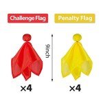 8-Piece Football Penalty Flags Set (Yellow & Red)