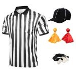 Men's Referee Costume Kit with Whistle & Flags