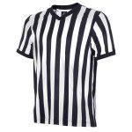 Men's Black & White Stripe Referee Shirt – XL