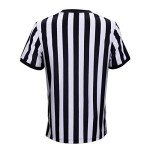 Men's Black & White Stripe Referee Shirt – XL