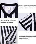 Men's Black & White Stripe Referee Shirt – XL