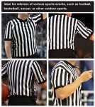 Men's Black & White Stripe Referee Shirt – XL