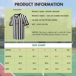 4-Pack Referee Shirt & Whistle Set for Games