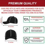 Pro Referee Hat - Black & White Stripes