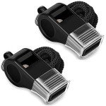 Hipat Sports Whistles - 2 Pack with Lanyards