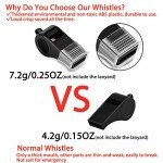 Hipat Sports Whistles - 2 Pack with Lanyards