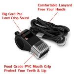 Hipat Sports Whistles - 2 Pack with Lanyards