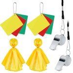 6-Piece Referee Kit: Cards, Whistles, Flags