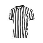 Men's Black & White Stripe Referee Shirt