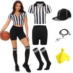 Women's Referee Costume Set for Flag Football