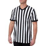 Men's Black & White Stripe Referee Shirt