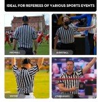 Men's V-Neck Referee Shirt for Flag Football