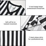 Women's Black & White Stripe Referee Shirt L