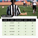 Women's Black & White Stripe Referee Shirt L