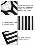 Men's Black & White Stripe Referee Shirt