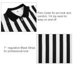 Men's Black & White Referee Shirt for Flag Football