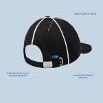 Adjustable Black and White Referee Hat for Football
