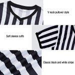 Black and White Stripe Referee Shirt for Football