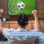 Adjustable Black and White Referee Hat for Football