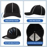 Adjustable Black and White Referee Hat for Football