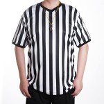 Black and White Stripe Referee Shirt for Football