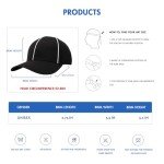 Adjustable Black and White Referee Hat for Football