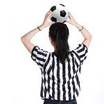 Black and White Stripe Referee Shirt for Football