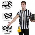 Men's Referee Costume Set with Hat and Whistle