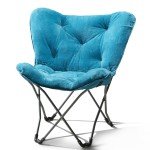 Blue Folding Butterfly Chair for Flag Football