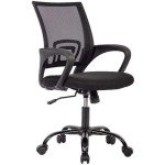 Ergonomic Black Flag Football Chair with Armrests