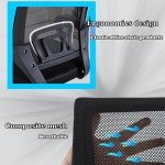 Ergonomic Black Flag Football Chair with Armrests