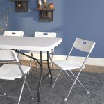White Folding Chairs - 4-Pack for Flag Football