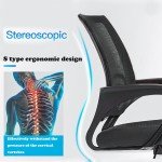 Ergonomic Black Flag Football Chair with Armrests