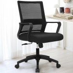 Adjustable Ergonomic Mesh Desk Chair - Black