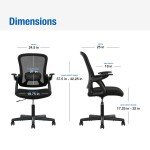 Ergonomic Mesh Back Office Chair, Black