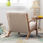 Set of 2 Beige Accent Chairs for Flag Football