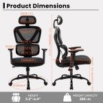 High Back Ergonomic Office Chair with Lumbar Support