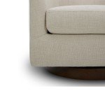 Modern Swivel Chair with Wooden Base