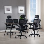 Ergonomic High Back Mesh Office Chair - Black